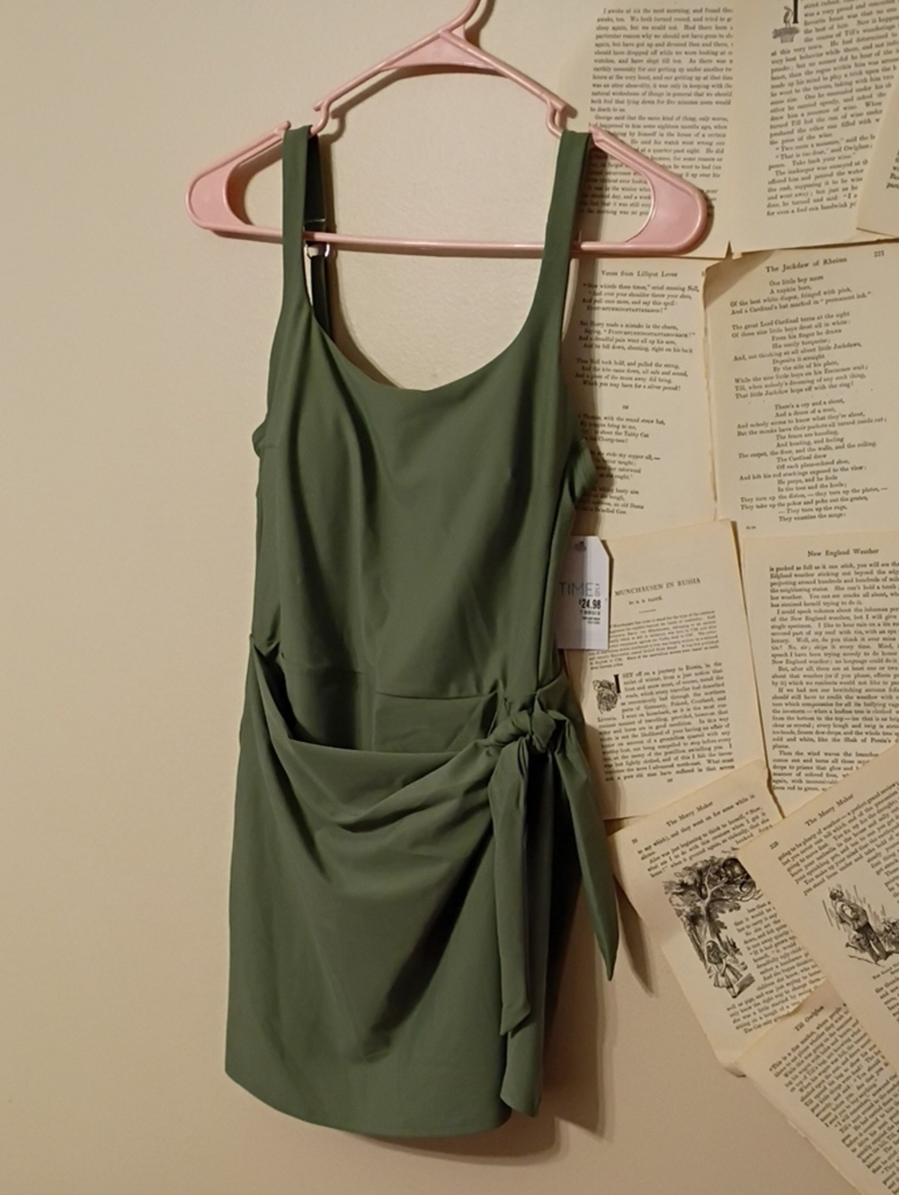 NWT Time & Tru Faux Wrap Swim Dress